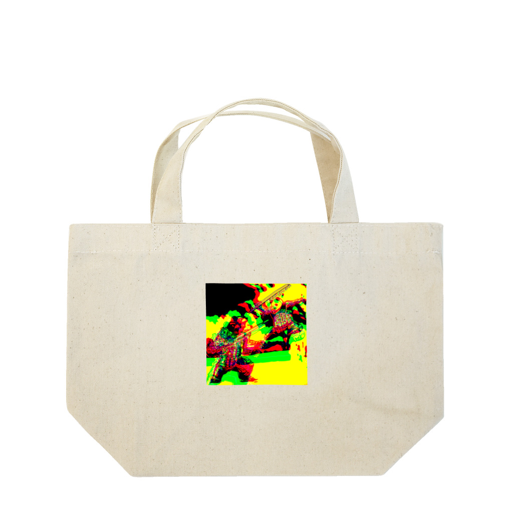 moon_takuanの三号パンダムとクマオ軍曹「Pandam No. 3 vs. Sergeant Kumao」 Lunch Tote Bag