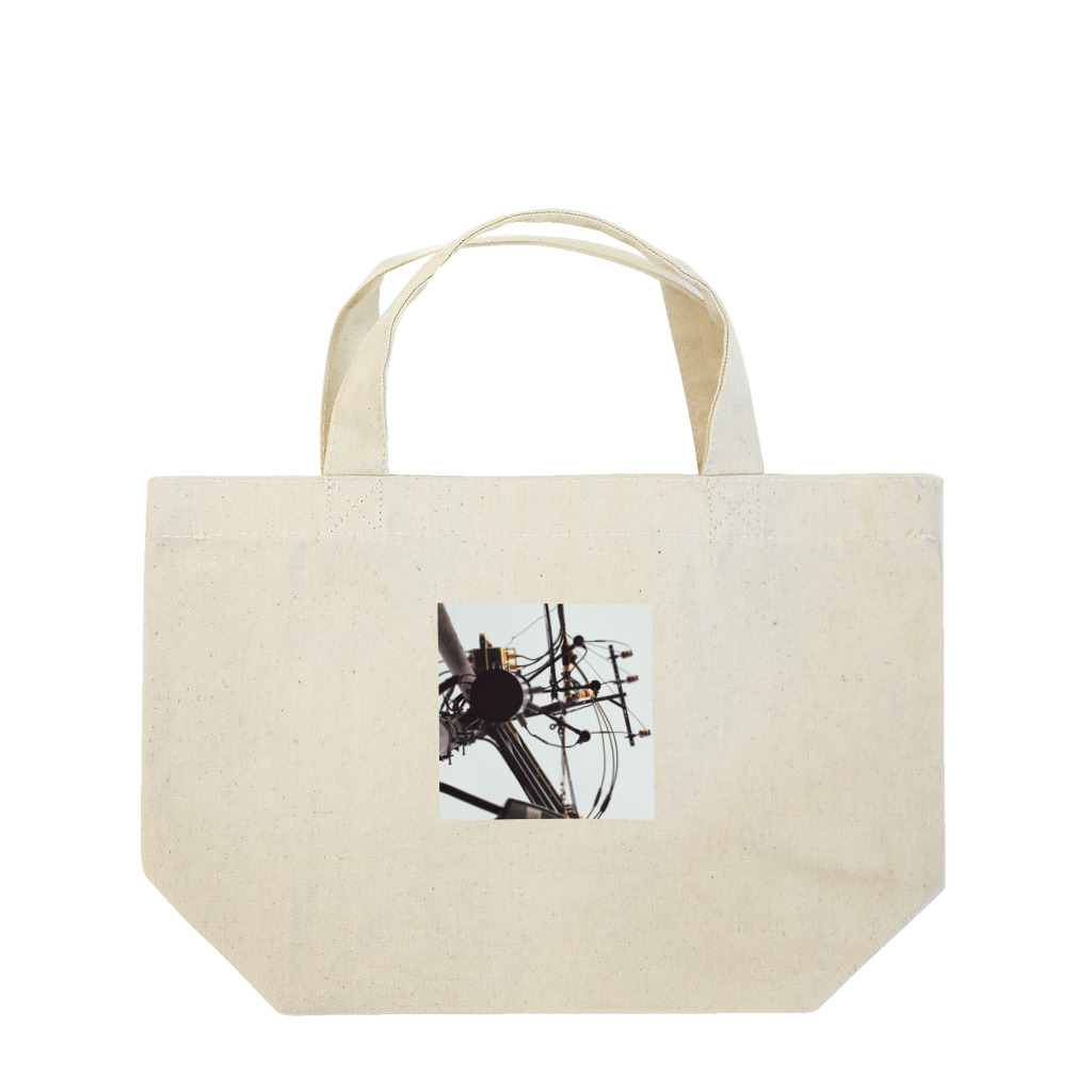 つむぎの電線4 Lunch Tote Bag