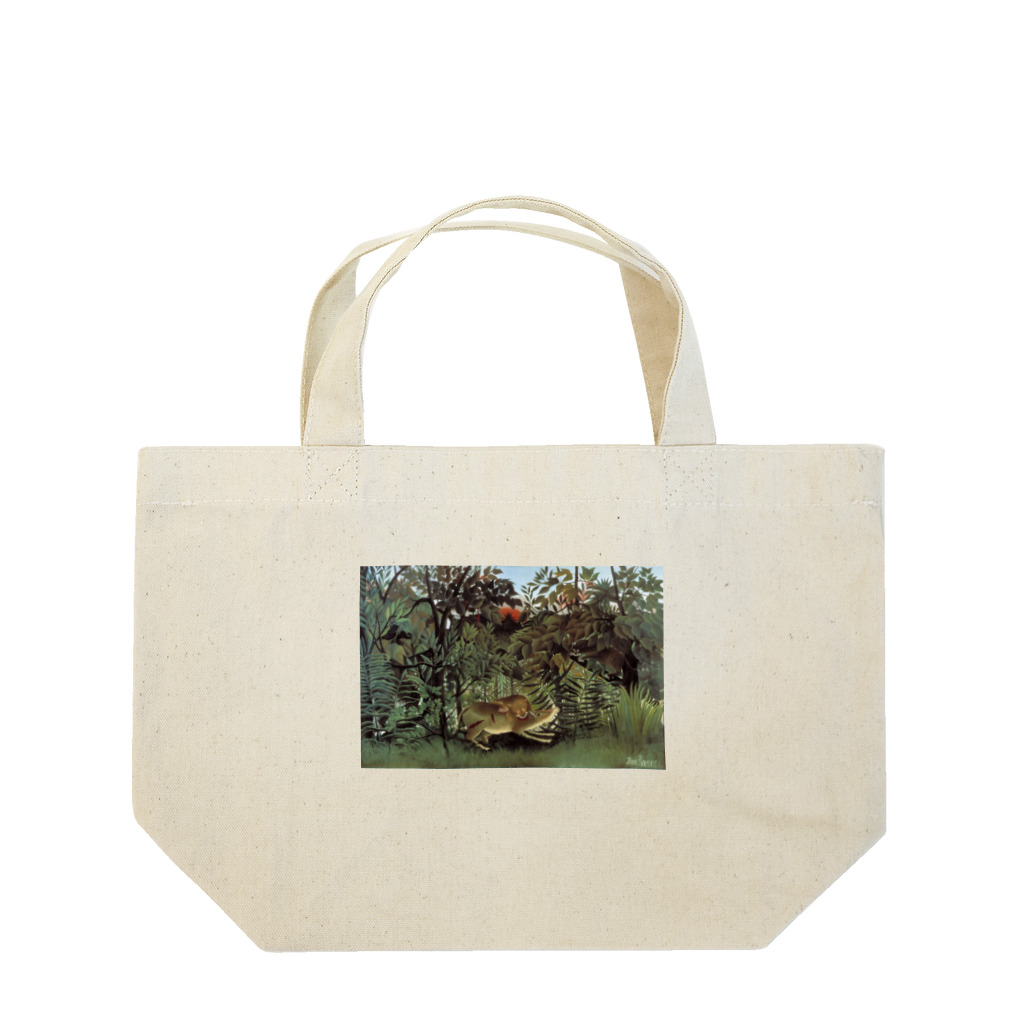 世界美術商店の飢えたライオン / The Hungry Lion Throws Itself on the Antelope Lunch Tote Bag