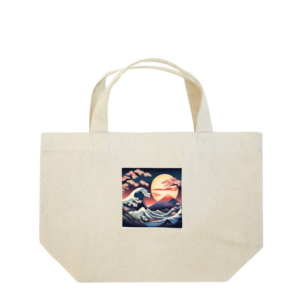 8890の浮世絵 Lunch Tote Bag