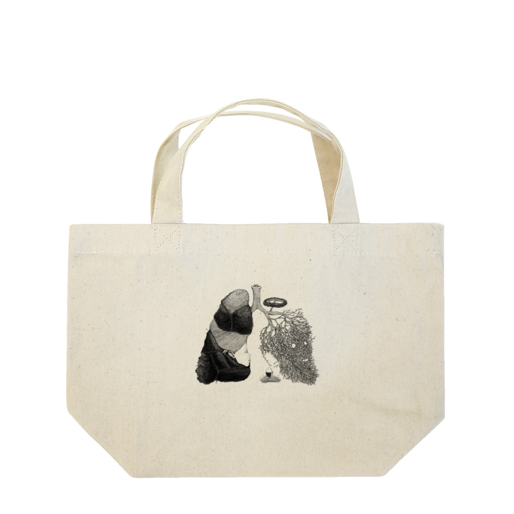 菩化鳥/ヴォケドリの「呼吸と巣」 Lunch Tote Bag