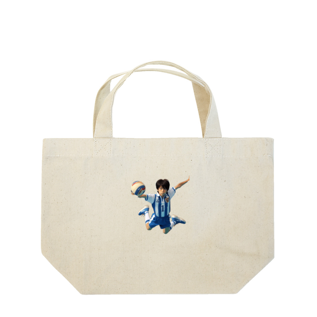 可愛い男の子イラスト販売所　By,keicyanの男の子　中学1年生　ハンドボール部 Lunch Tote Bag