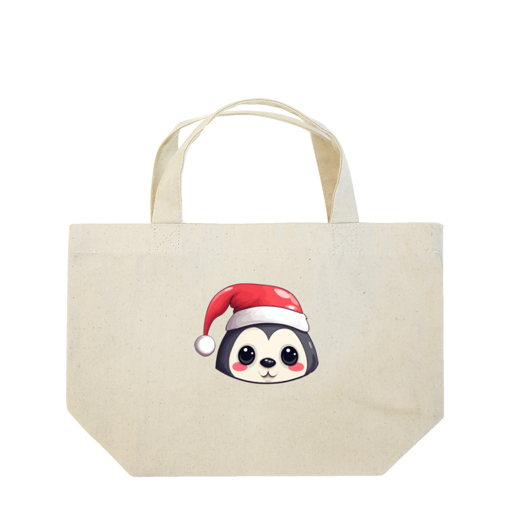 MistyStarkのペンギン犬顔 Lunch Tote Bag