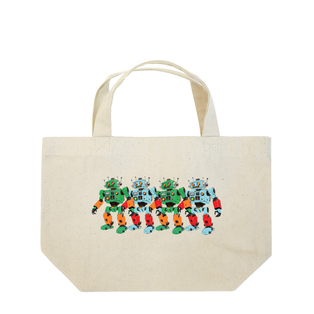 せつらデザイングッズのロボロボ Lunch Tote Bag