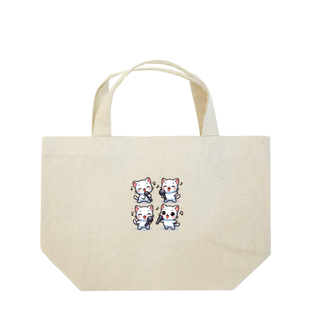 チェリモヤのねこコーラス 03 Lunch Tote Bag