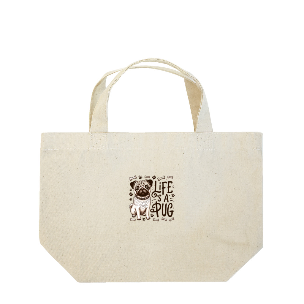 センターフィールドのパグライフ Lunch Tote Bag