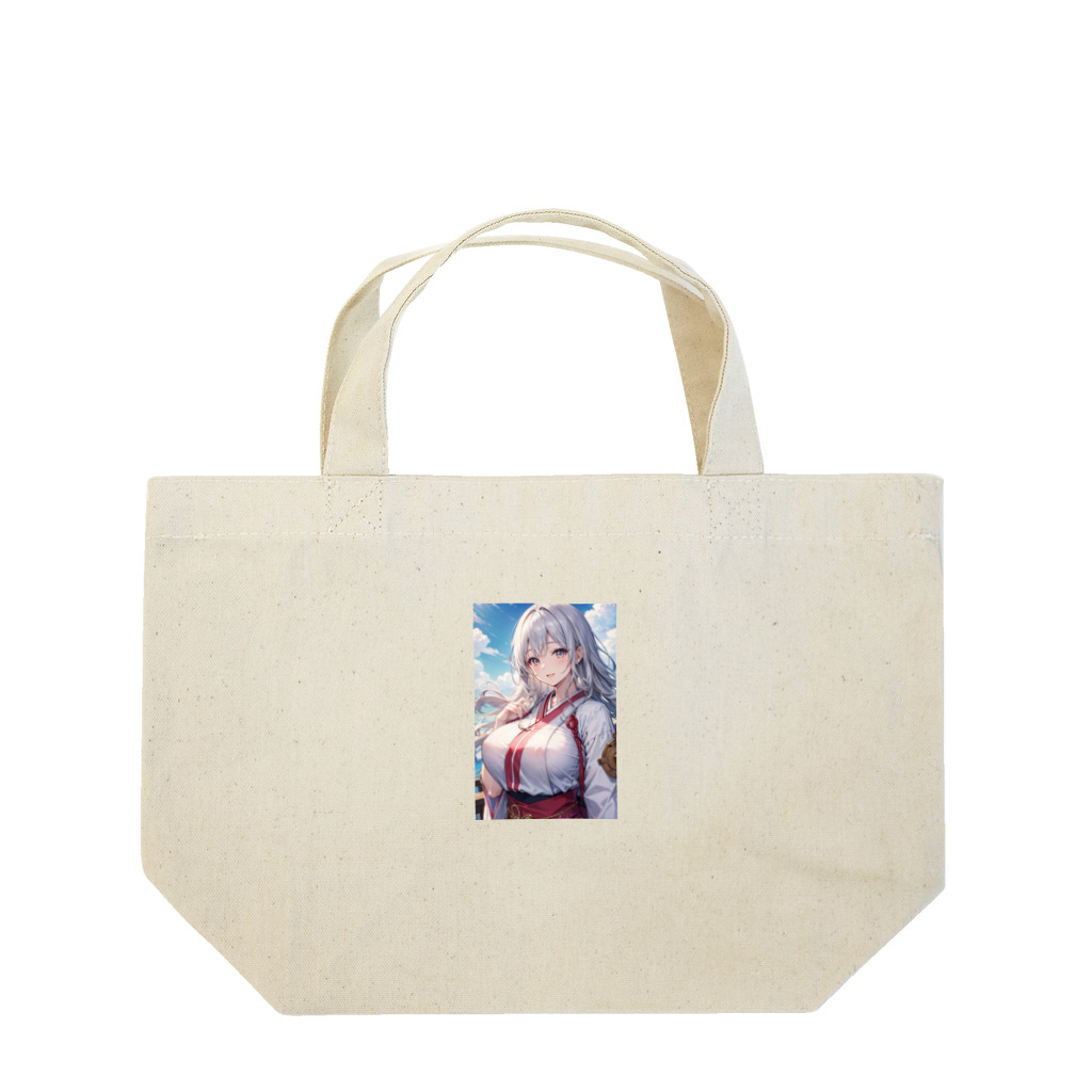 巫女スタぐらむの巫女姿のママ Lunch Tote Bag