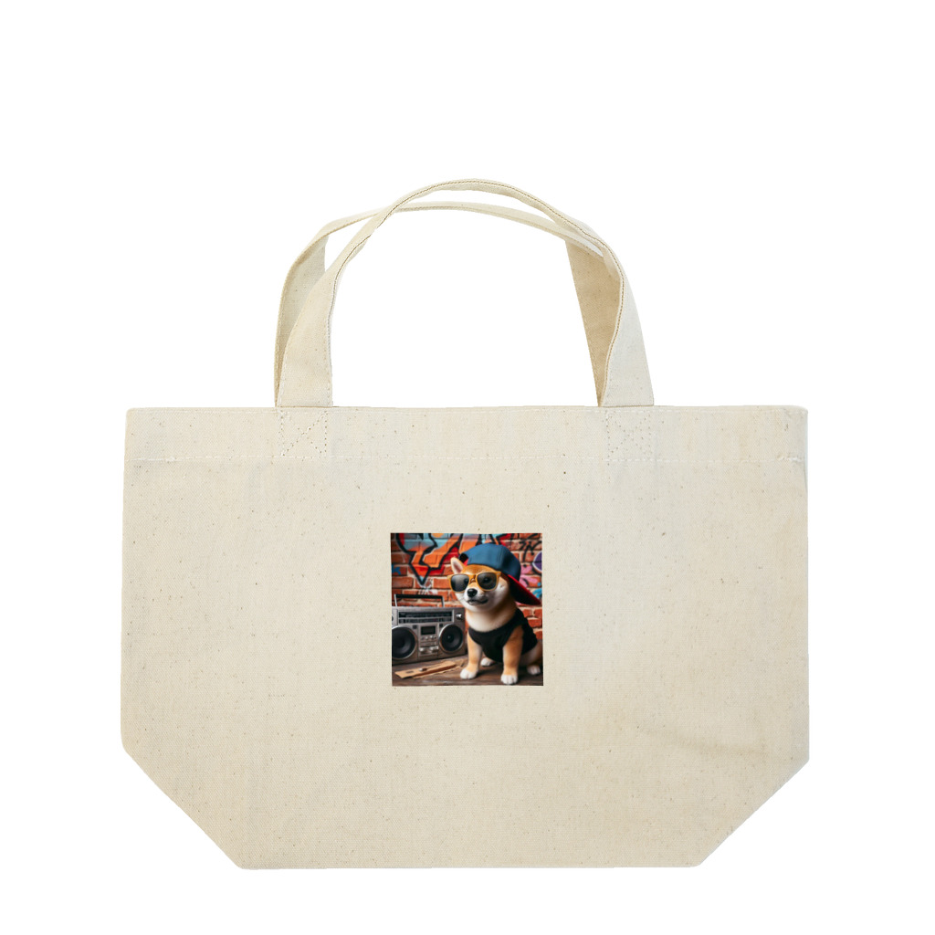 _ilka_の柴犬のヒップホップ Lunch Tote Bag