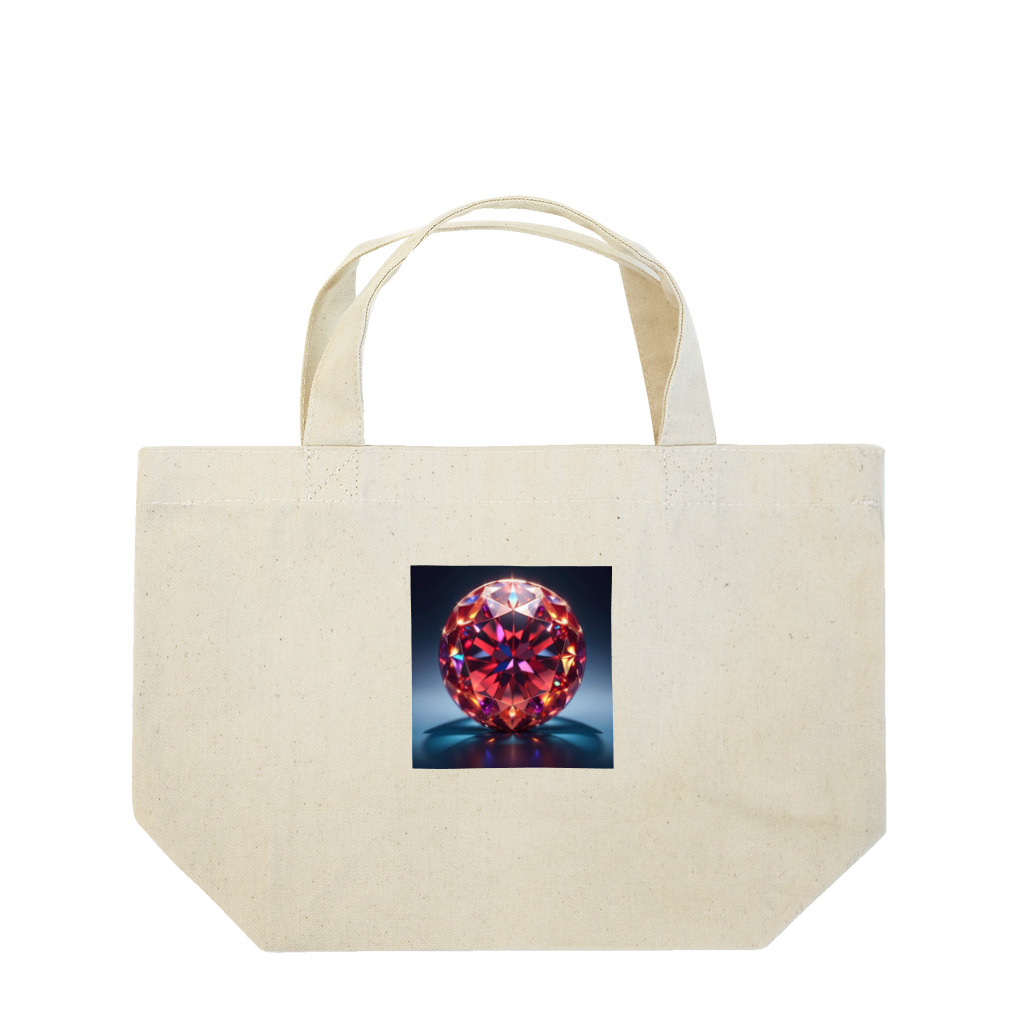 3tomo6's shopの赤い水晶 Lunch Tote Bag