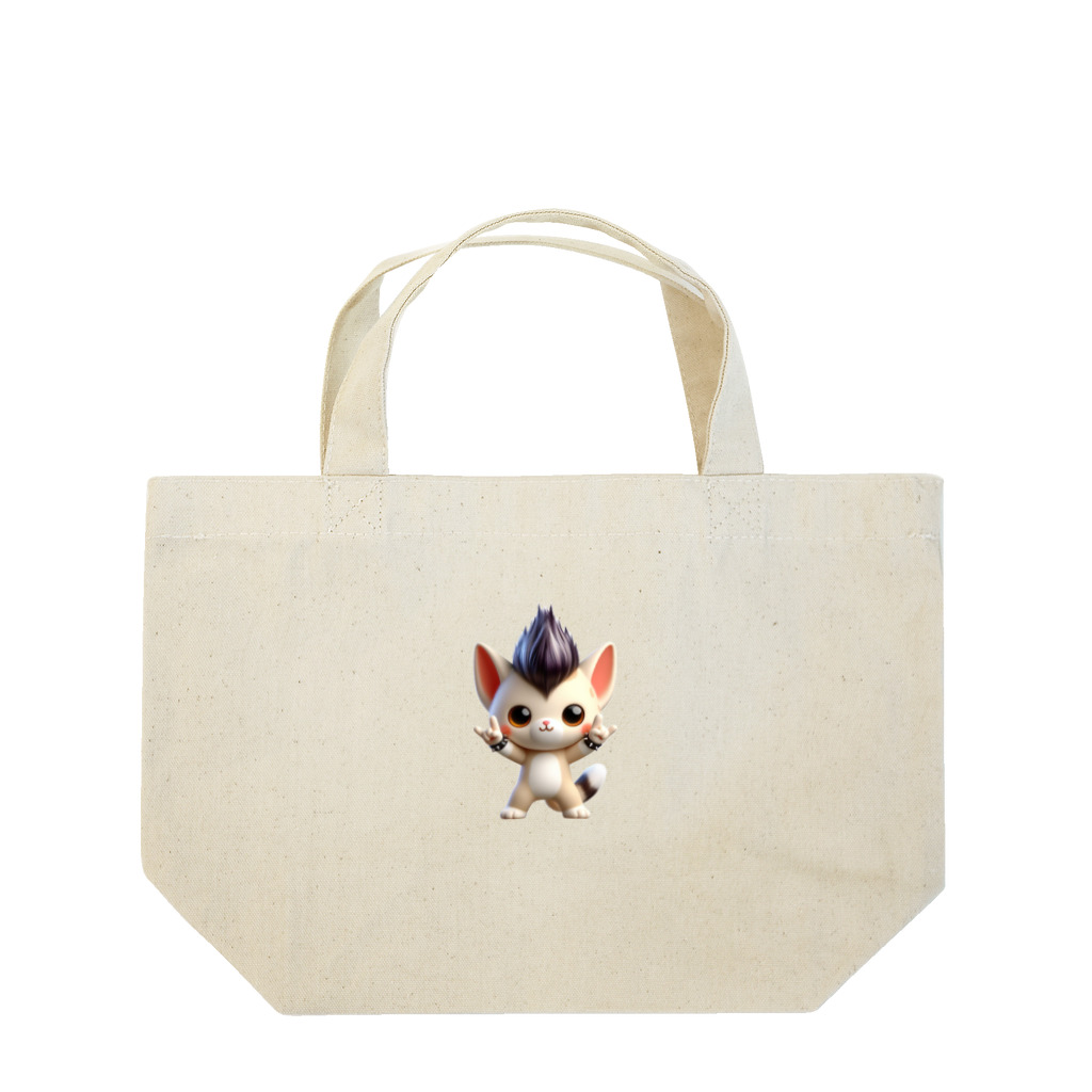 riotriffs_punksのモヒカンキャット Lunch Tote Bag