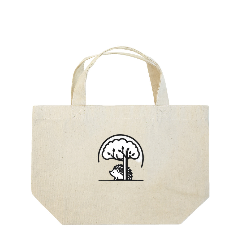 はりまみれのハリネズミと木 Lunch Tote Bag