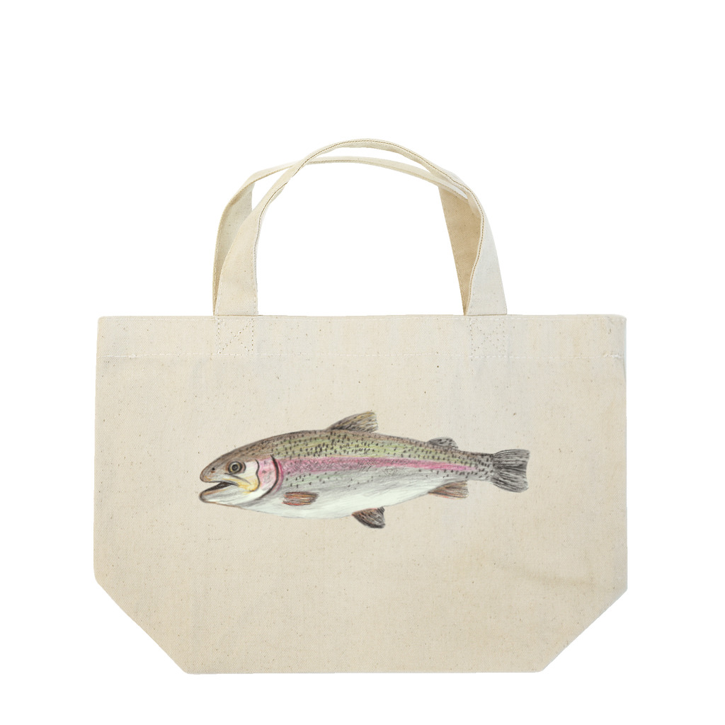 たえこのニジマスくん Lunch Tote Bag