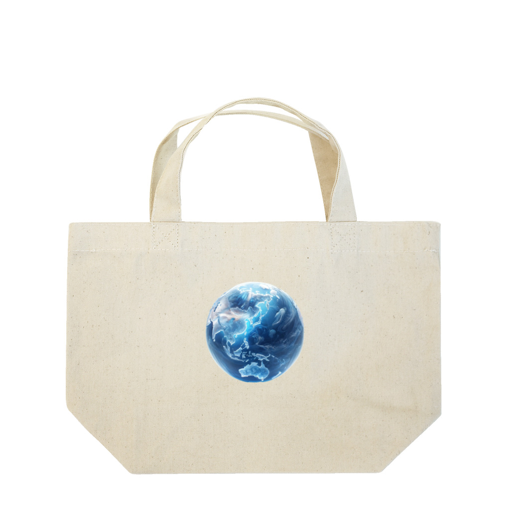 Ryoukaの地球_ガラス玉 Lunch Tote Bag