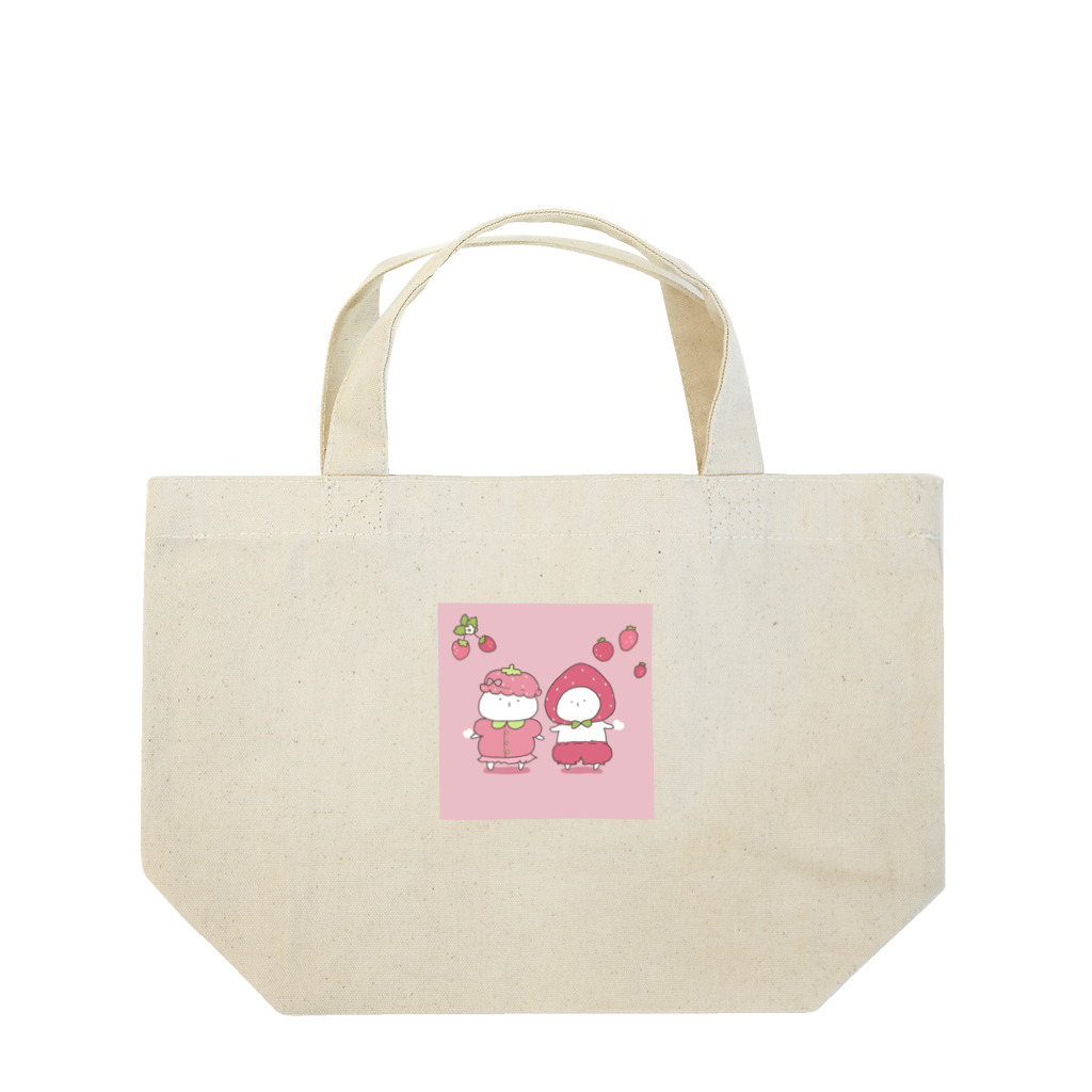 ‪︎‬♥︎sumin‪︎‬♥︎のいちごなうさぎ Lunch Tote Bag