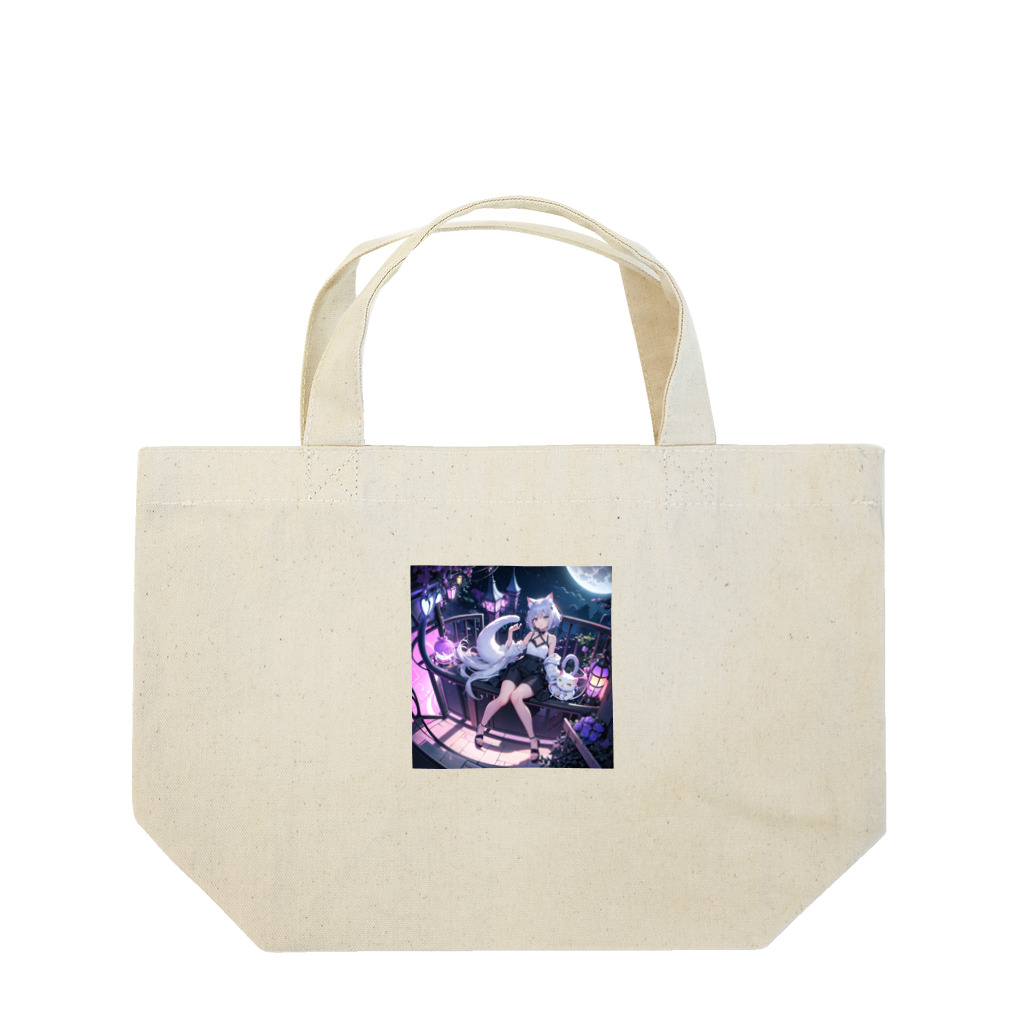 ねむねこのお店の猫耳少女 Lunch Tote Bag