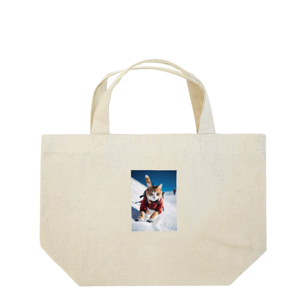 GoldCatの雪猫 Lunch Tote Bag
