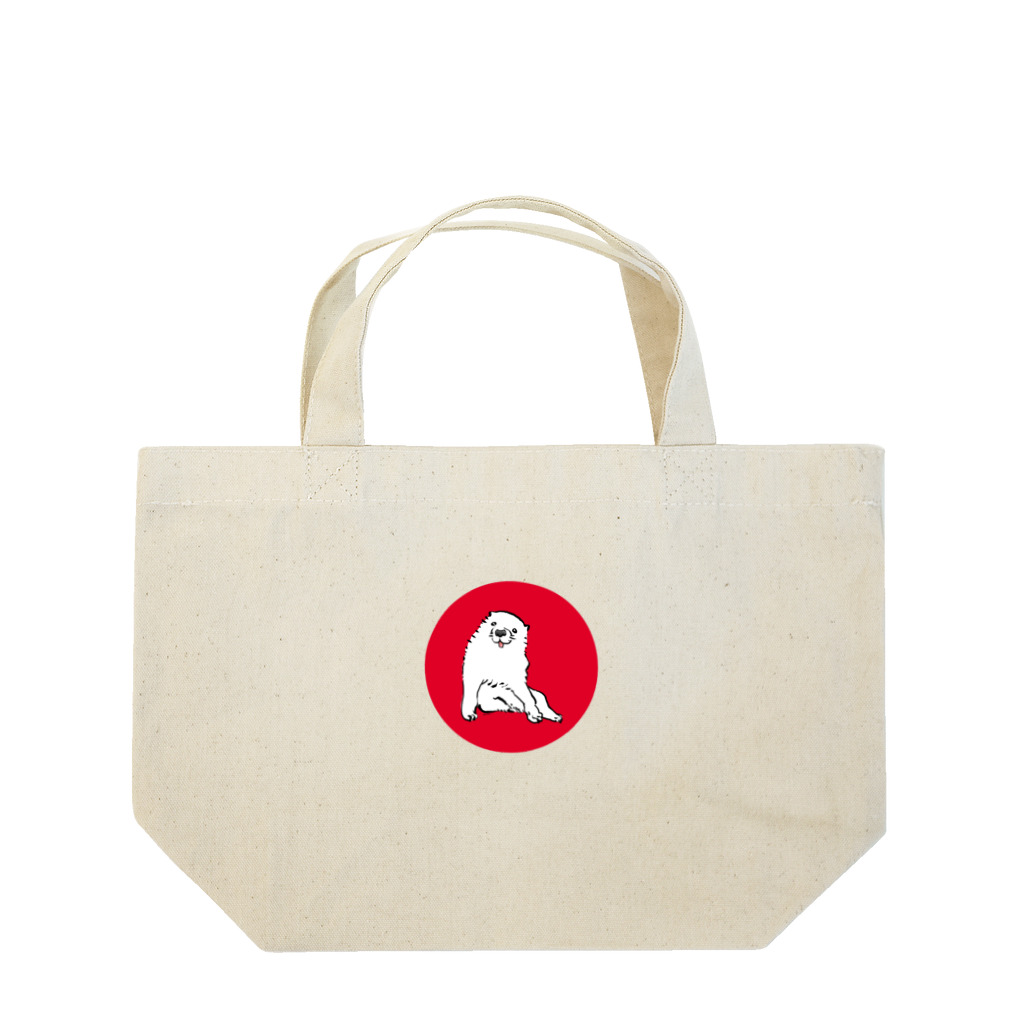 ふくふく商店の長沢芦雪の「あの犬」※日の丸バージョン Lunch Tote Bag