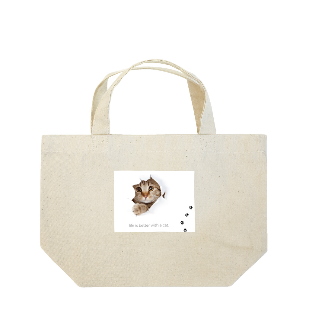 CaTsのふんわりネコ Lunch Tote Bag
