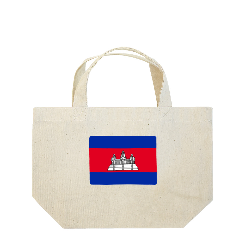 お絵かき屋さんのカンボジアの国旗 Lunch Tote Bag