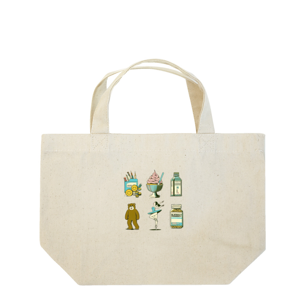 Deltaのレトロなイラスト Lunch Tote Bag