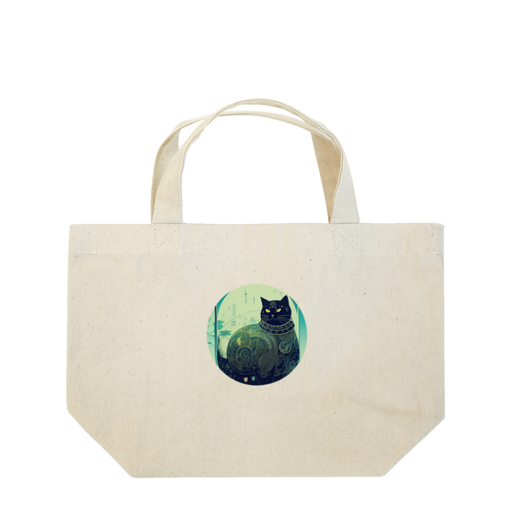 猫子猫のジト目な猫 Lunch Tote Bag