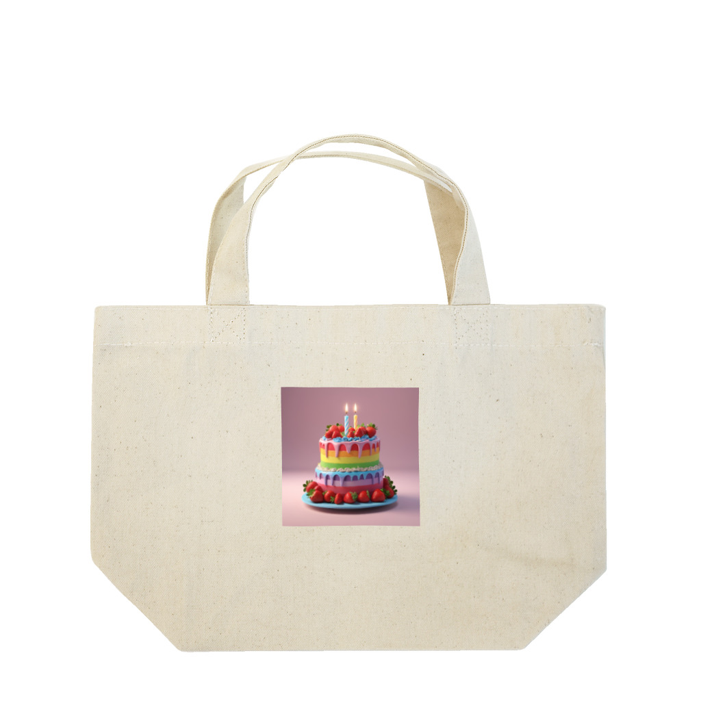 さくまドロップスのレインボーケーキ Lunch Tote Bag