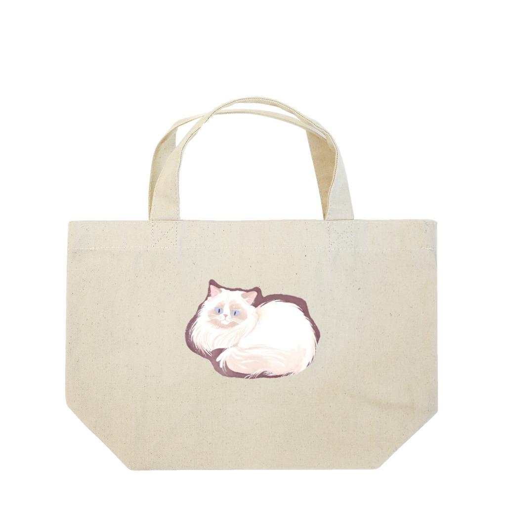 自分が欲しいグッズをつくるショップの不機嫌なラグドール Lunch Tote Bag