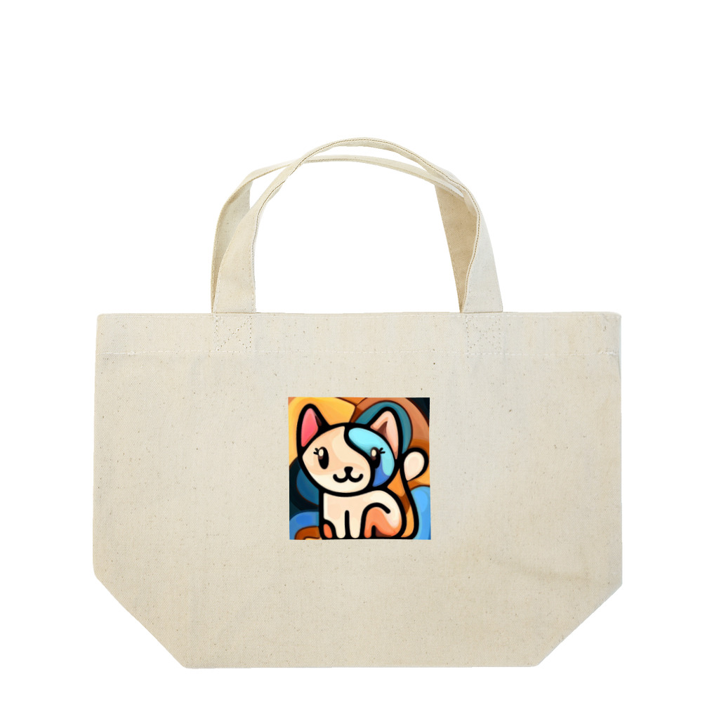T2 Mysterious Painter's ShopのMysterious Cat ランチトートバッグ