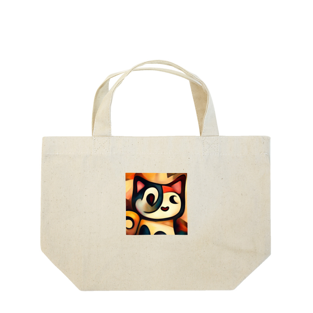 T2 Mysterious Painter's ShopのMysterious Cat ランチトートバッグ