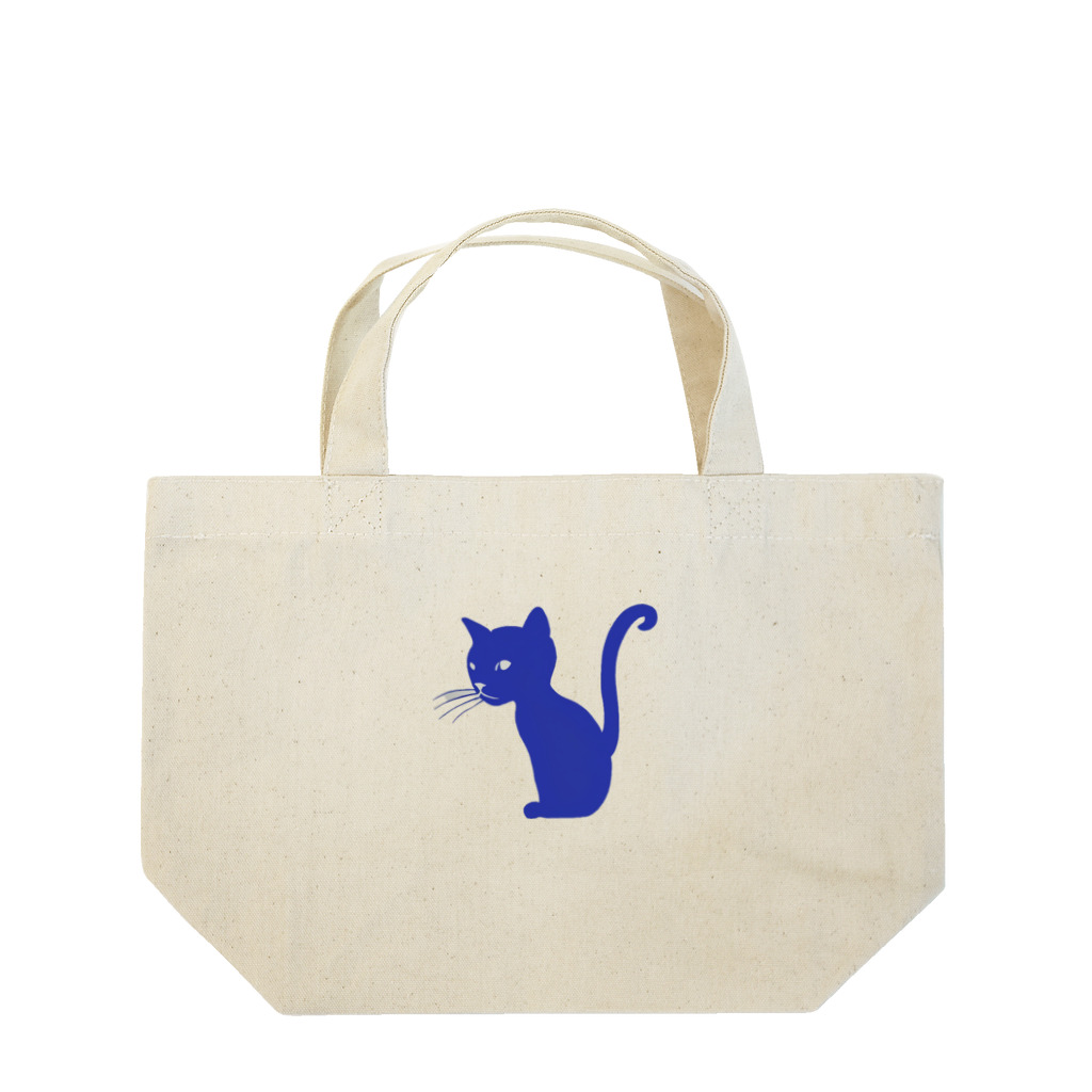 MEGROOVEのシルエットにゃん🐱 Lunch Tote Bag