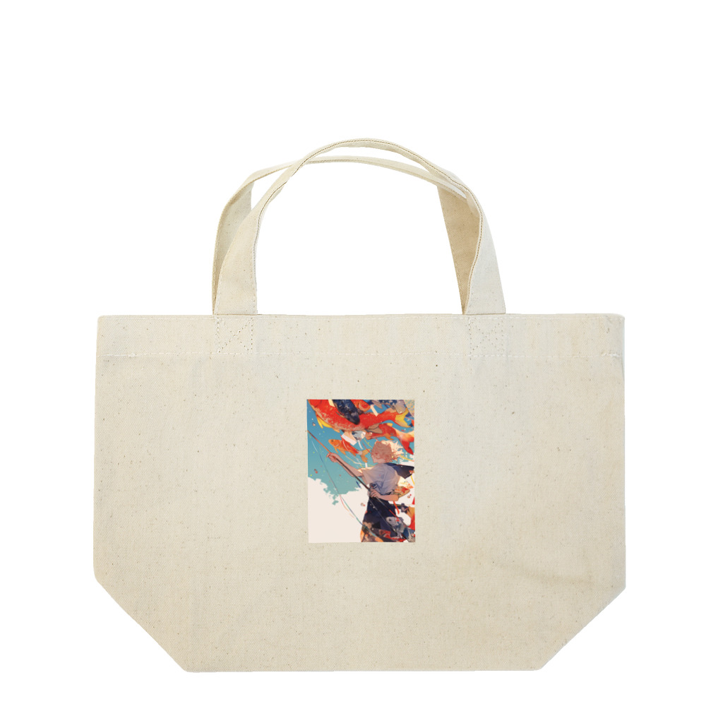 AQUAMETAVERSEの鯉のぼりを操る男の子　ラフルール　1859 Lunch Tote Bag