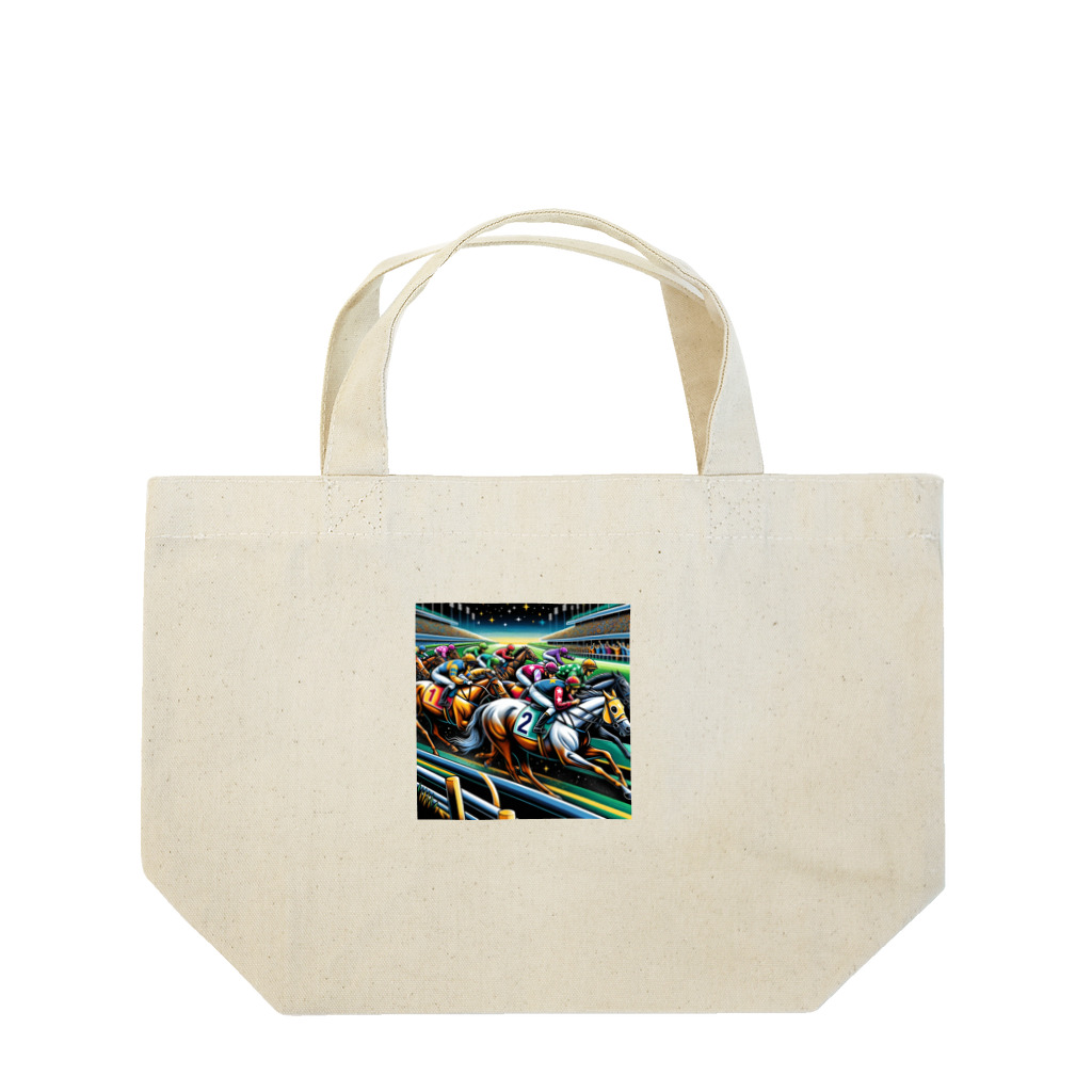 Design by hisachilの競馬 Lunch Tote Bag