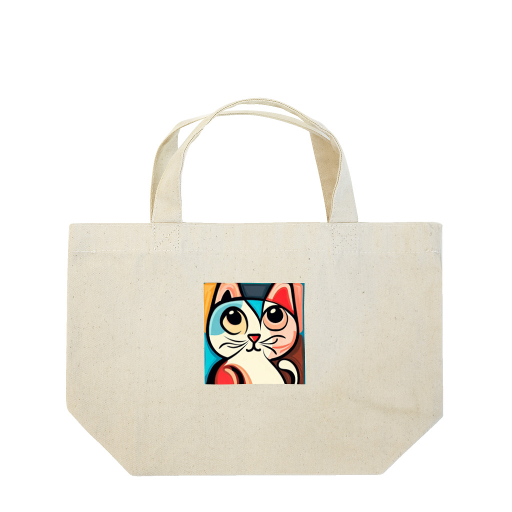 T2 Mysterious Painter's ShopのMysterious Cat ランチトートバッグ