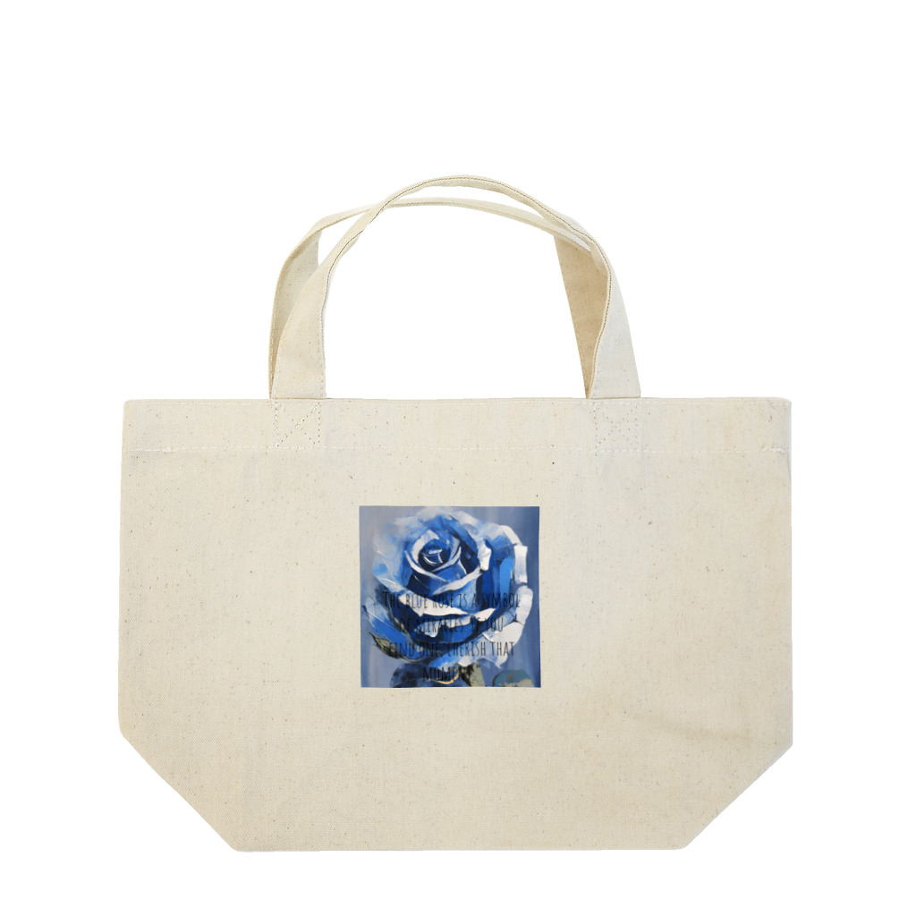 Rebelideaの青いバラ Lunch Tote Bag