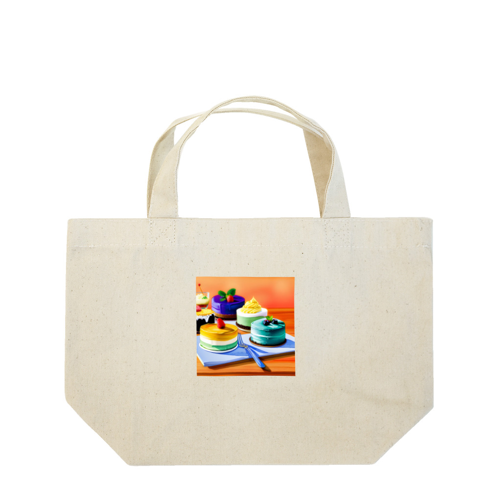 Egao  Creationsの至福のスウィーツ Lunch Tote Bag