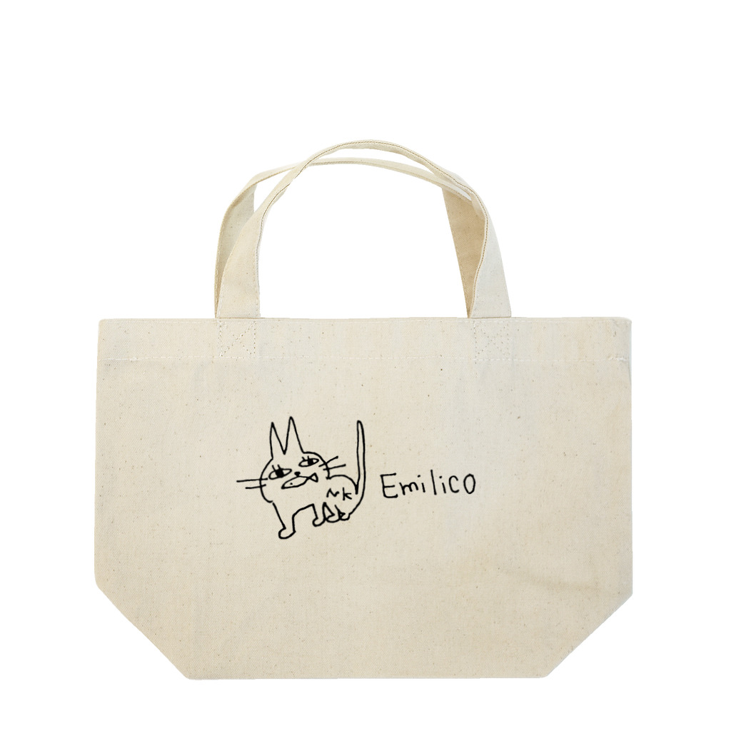 Emilico SHOPのぺちゃねこ ランチトートバッグ