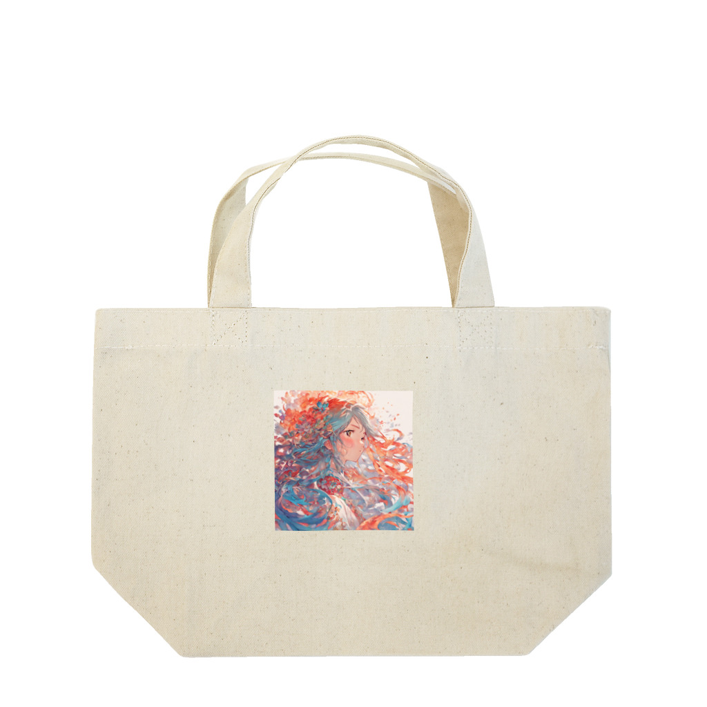 デジタルアート【gâteauchocolat】の幻想の少女 Lunch Tote Bag