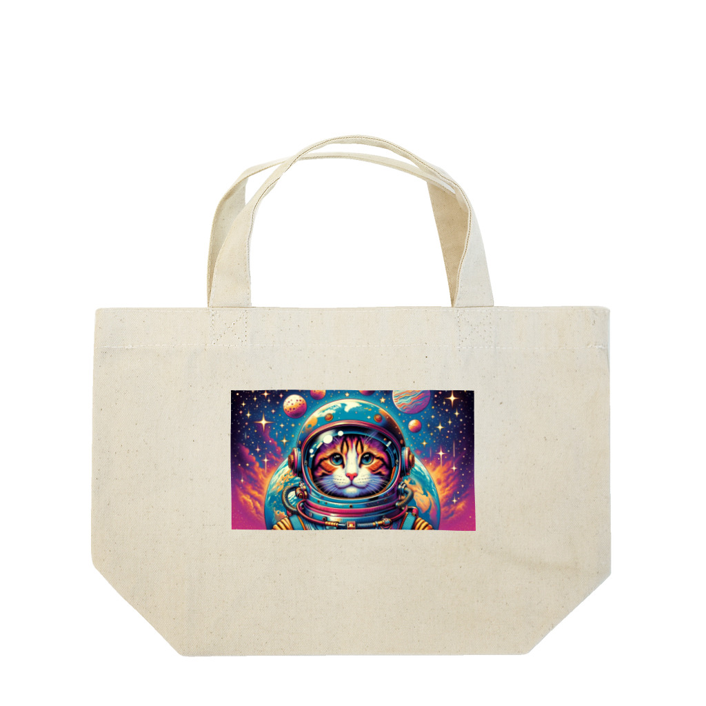 space catの宇宙猫 Lunch Tote Bag