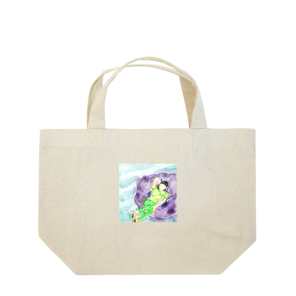 kika0116の人生をユルく、はみ出していこう Lunch Tote Bag