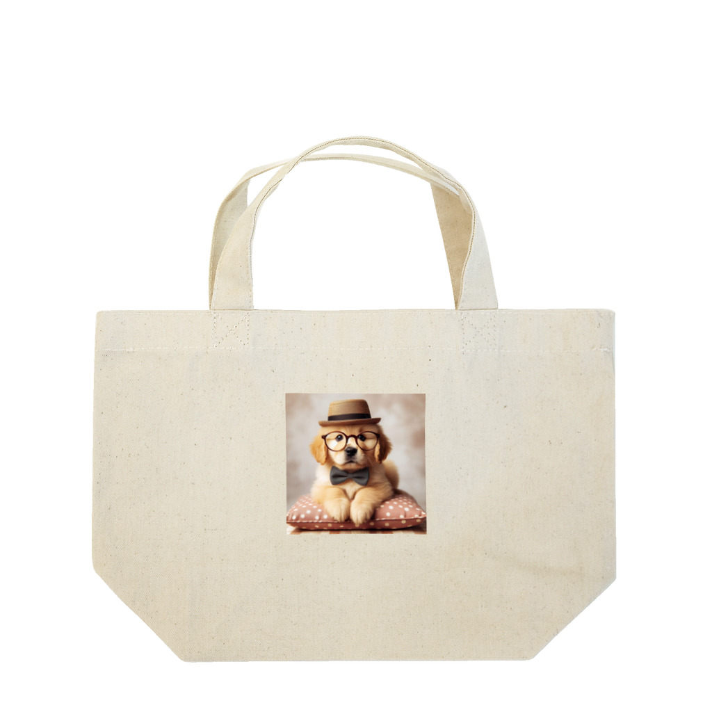 かわうそのめがねいっぬくん Lunch Tote Bag