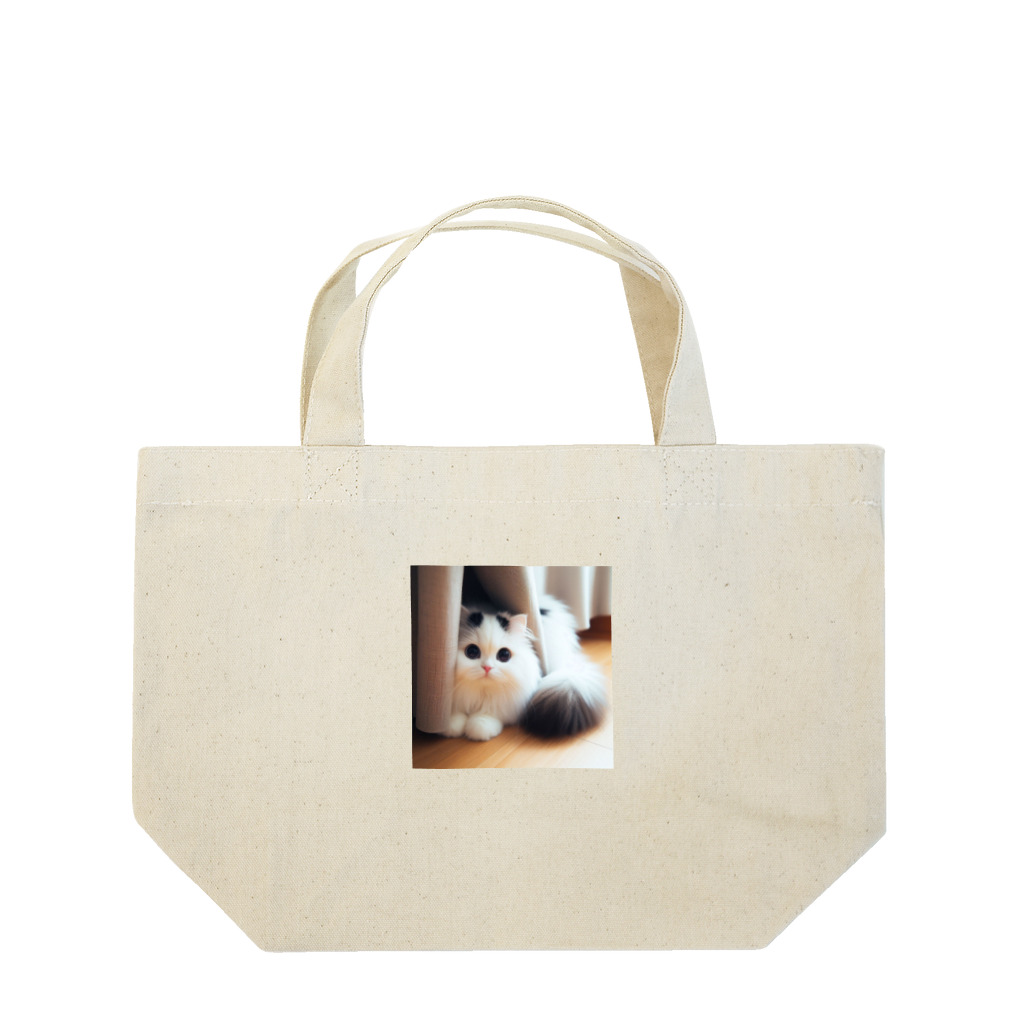 Hiro's Nyanderful Roomのかくれんぼにゃ Lunch Tote Bag