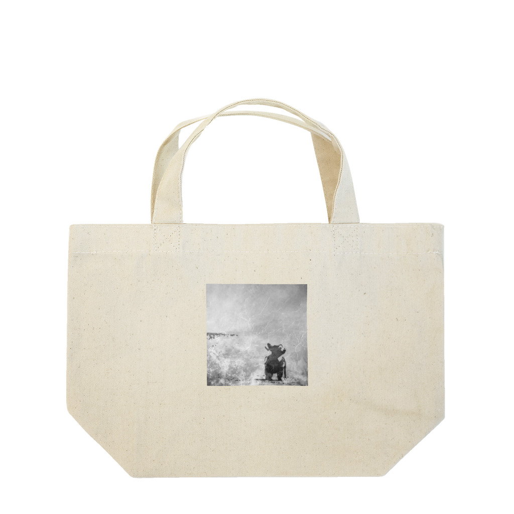 D7C7DC?B1の海辺を散歩するチワワ Lunch Tote Bag