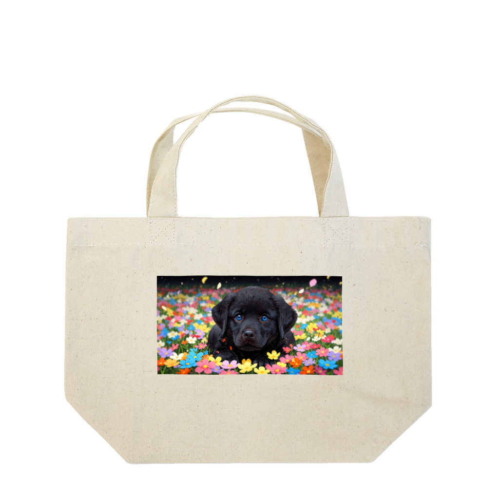 UNIQUE〜AIアートショップ〜のラブラドールの子犬 Lunch Tote Bag