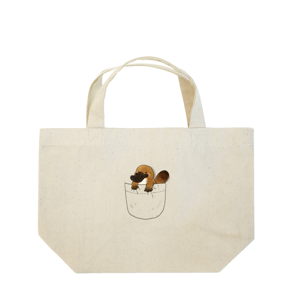 YouStoreのポケットに入るカモノハシ Lunch Tote Bag