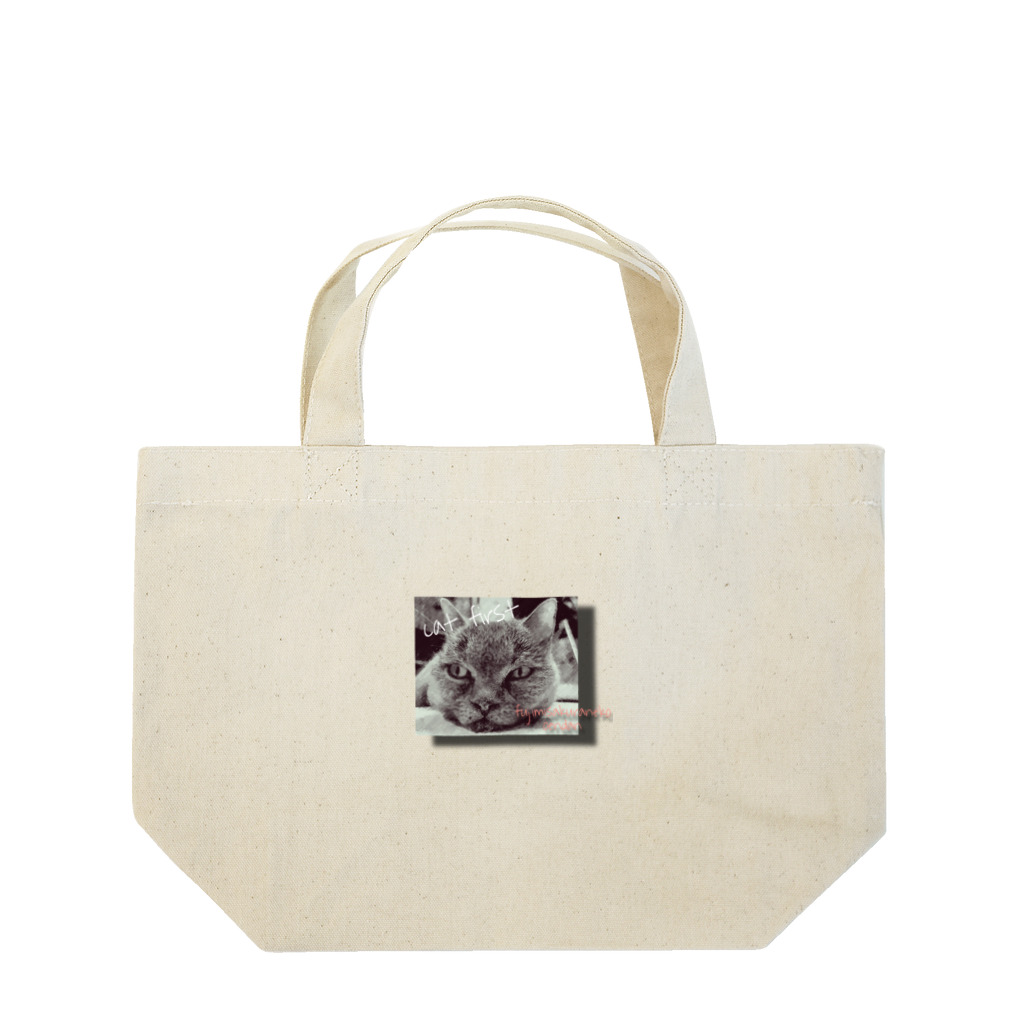 富士見さくらねこ応援団　チャリティー部の猫ファースト Lunch Tote Bag