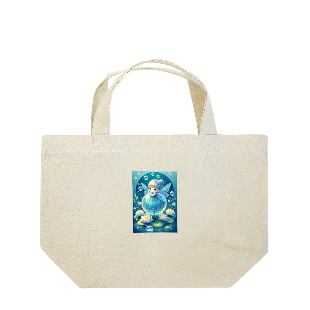 miuhaduの「水辺の妖精の輝き」 ランチトートバッグ