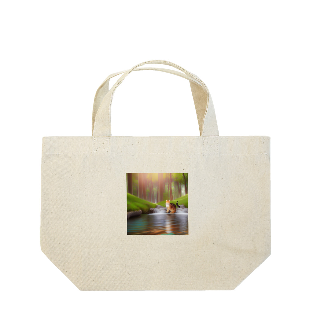 Sショップの森の猫さん Lunch Tote Bag