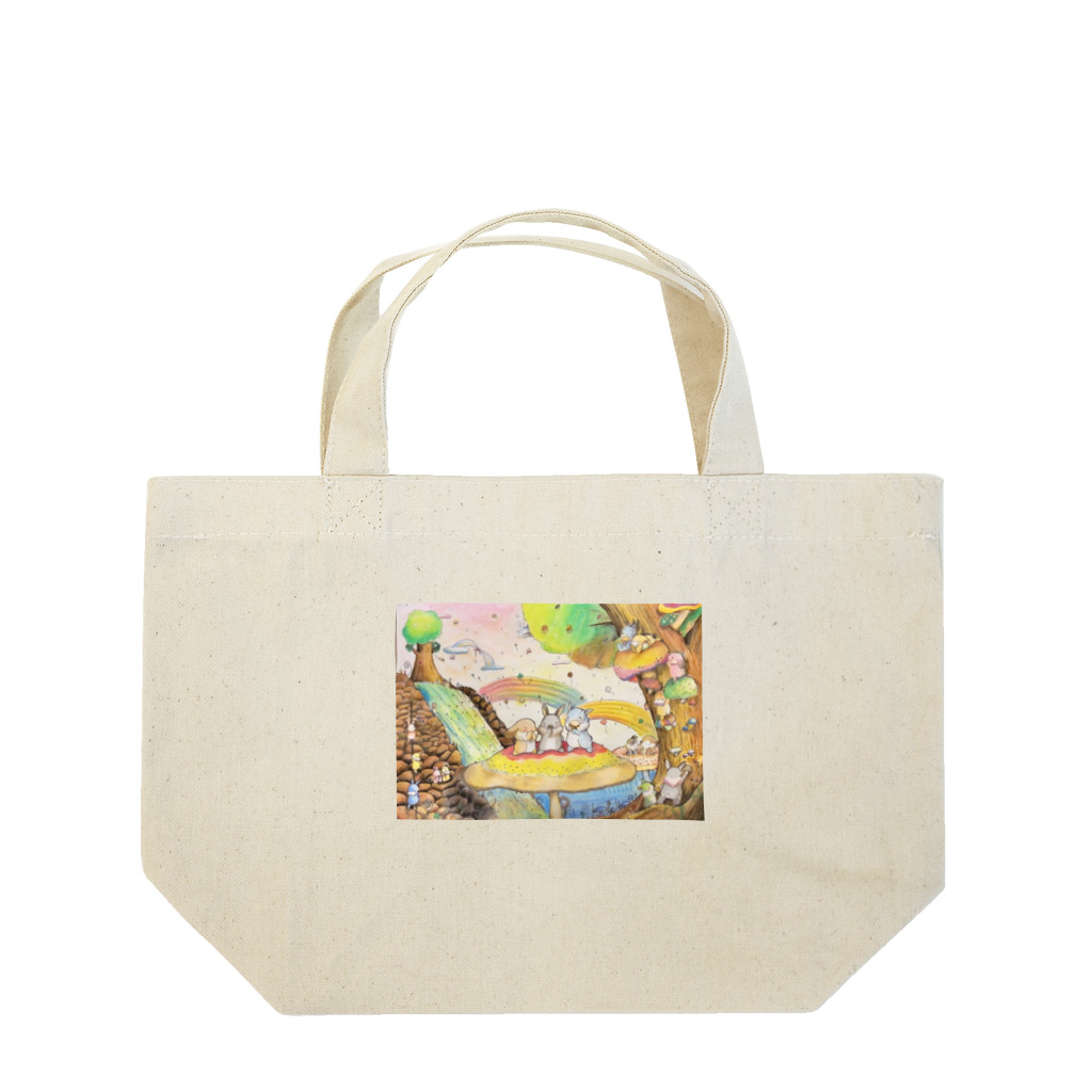 うささん和のきのことうさぎさん Lunch Tote Bag