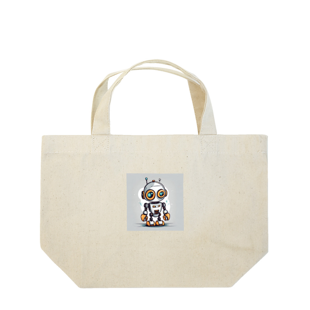Freedomのかわいいロボットのイラストグッズ Lunch Tote Bag