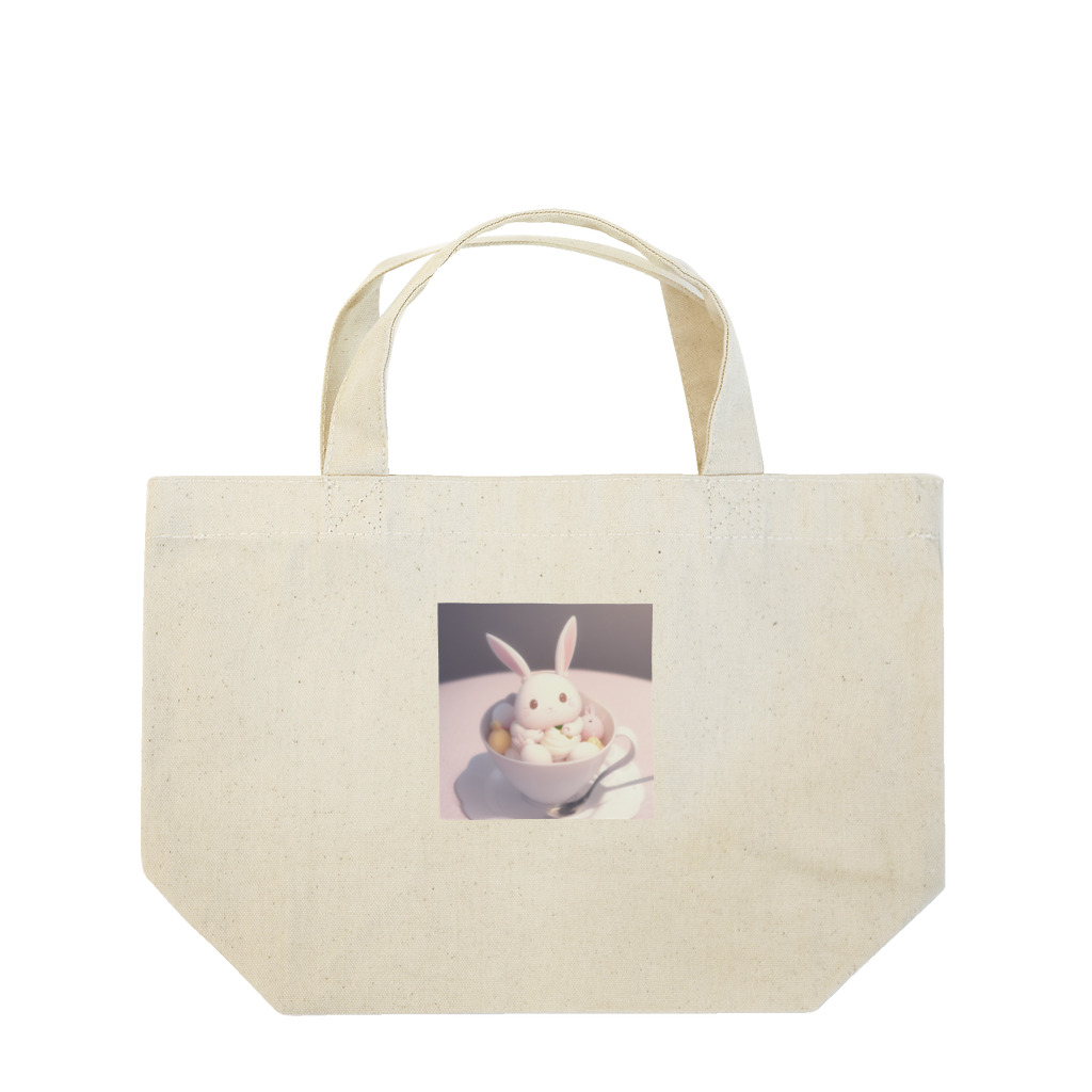 nakayan33のアイスカップうさ Lunch Tote Bag